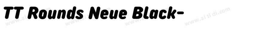 TT Rounds Neue Black字体转换